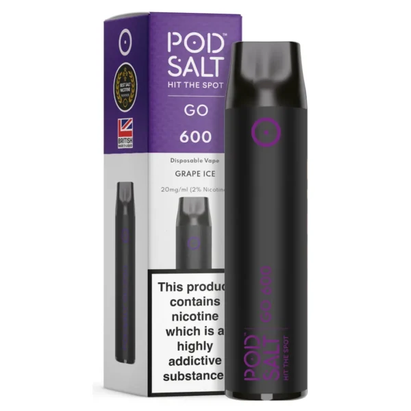 Pod Salt GO Grape Ice 2500 Puffs Disposable Vape
