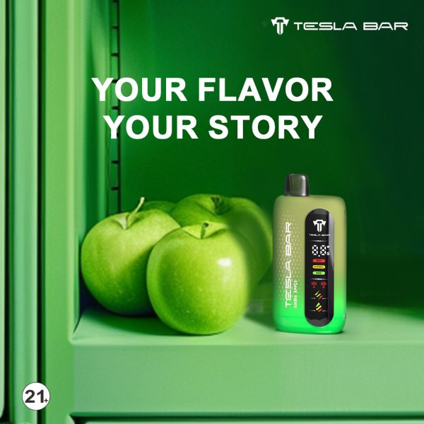 Sours Apple Tesla XT 23000 Puffs Disposable Vape